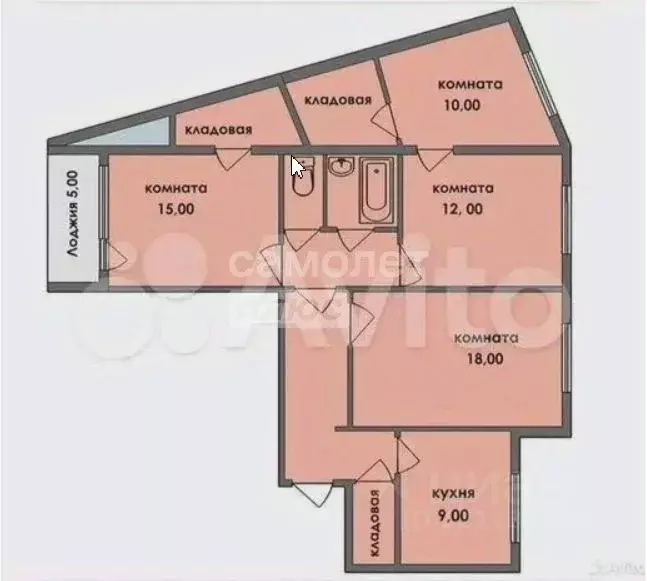 4-к кв. Челябинская область, Челябинск Октябрьская ул., 11 (85.2 м) - Фото 1