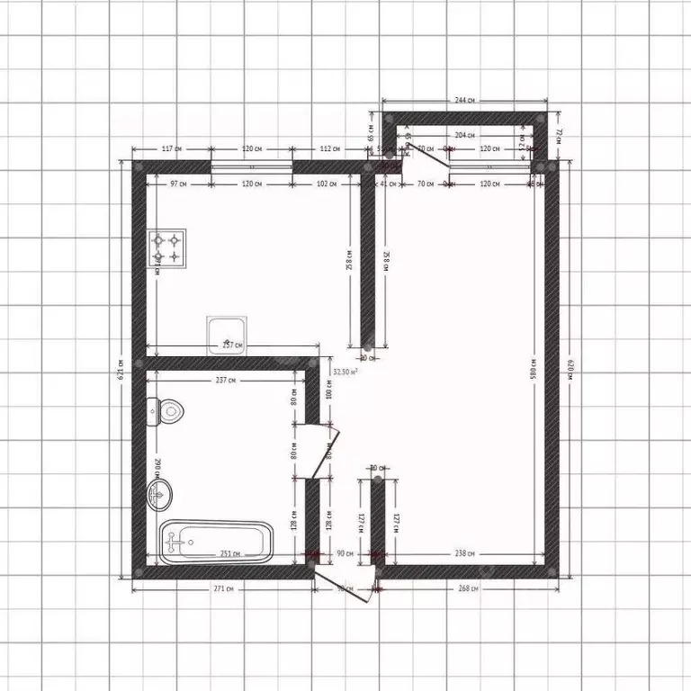 1-к кв. Иркутская область, Ангарск 6-й мкр, 14 (31.7 м) - Фото 2