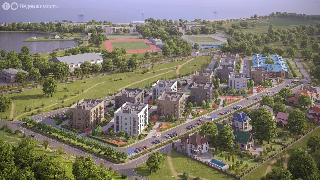 1-комнатная квартира: Заозёрное, Олимпийская улица, 2к1 (34.81 м) - Фото 1