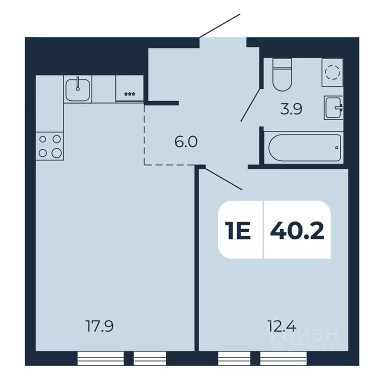 1-к кв. Ростовская область, Ростов-на-Дону Северный мкр, ул. ... - Фото 1