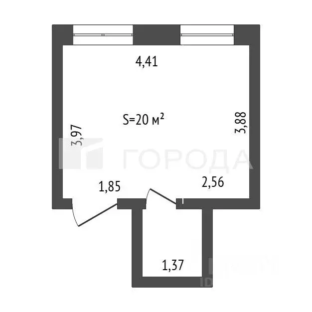Студия Алтайский край, Новоалтайск Дорожник мкр, 6А (20.0 м) - Фото 1