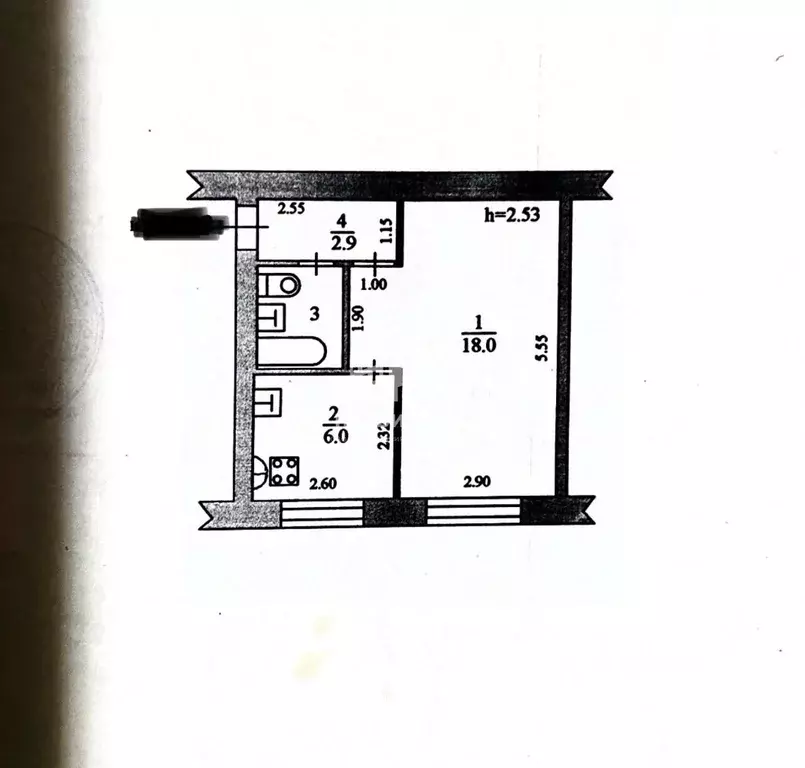 1-к кв. Московская область, Щелково ул. Пушкина, 3а (29.8 м) - Фото 2