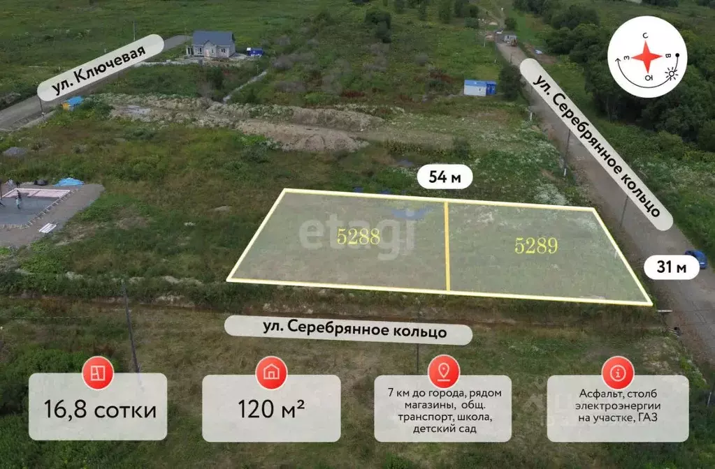 Участок в Сахалинская область, Южно-Сахалинск ул. Серебряное Кольцо ... - Фото 1