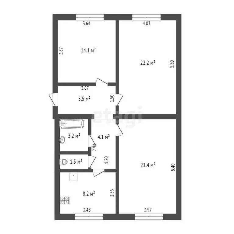 3-комнатная квартира: Самара, Волжский проспект, 33 (80.7 м) - Фото 1