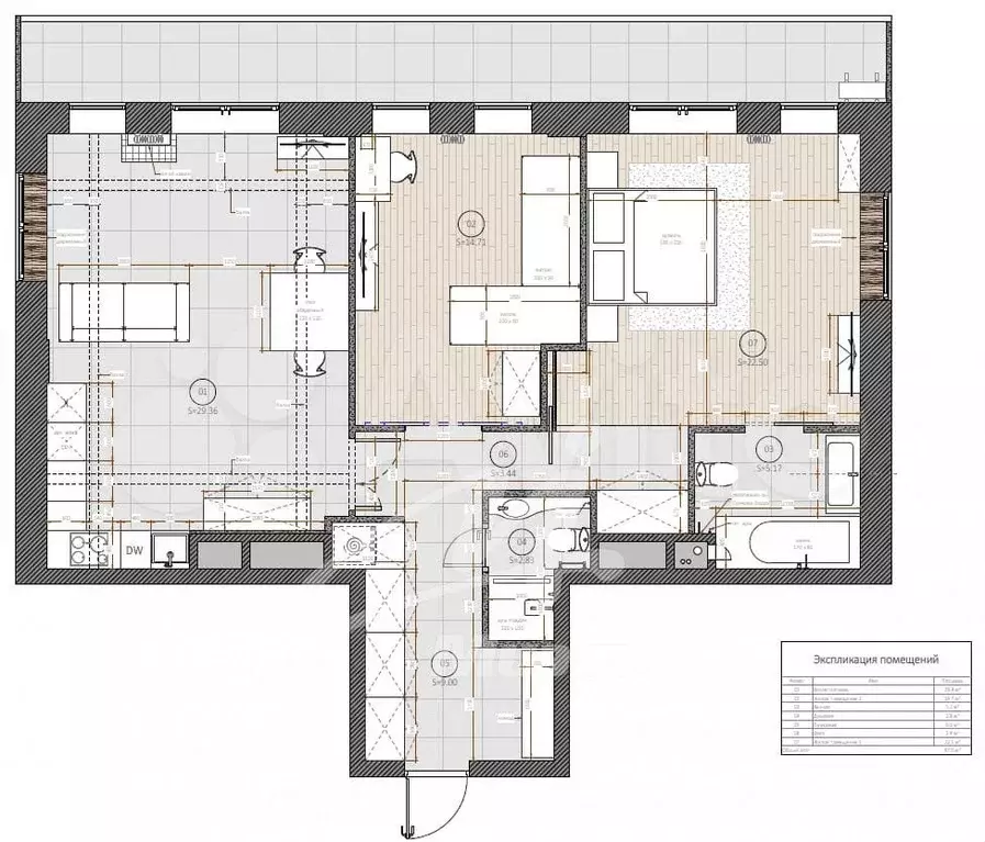 3-к. квартира, 85 м, 1/5 эт. - Фото 0
