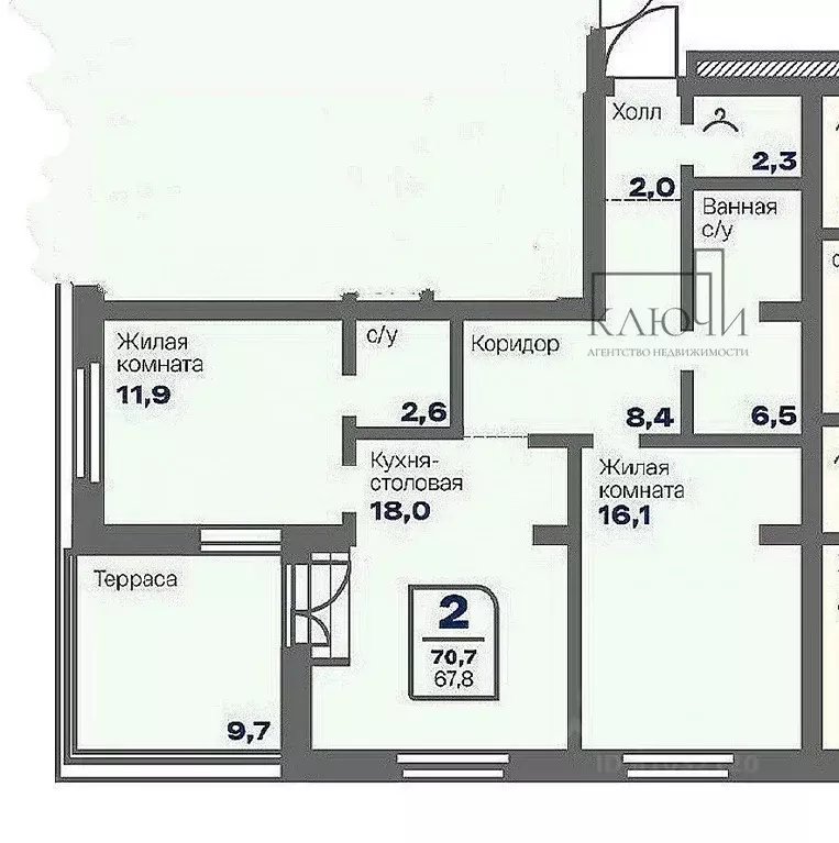 2-к кв. Челябинская область, Магнитогорск Советская ул., 132 (69.1 м) - Фото 2