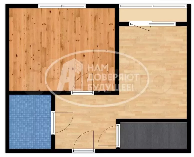 1-к. квартира, 30 м, 4/5 эт. - Фото 0