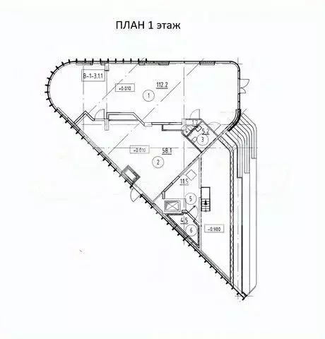 Помещение свободного назначения в Москва наб. Марка Шагала, 15к1 (255 ... - Фото 2