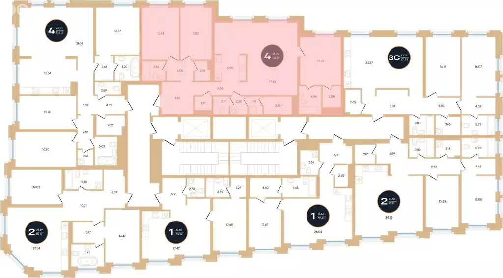 4-комнатная квартира: Уфа, улица Рихарда Зорге, 73/1 (132.39 м) - Фото 1