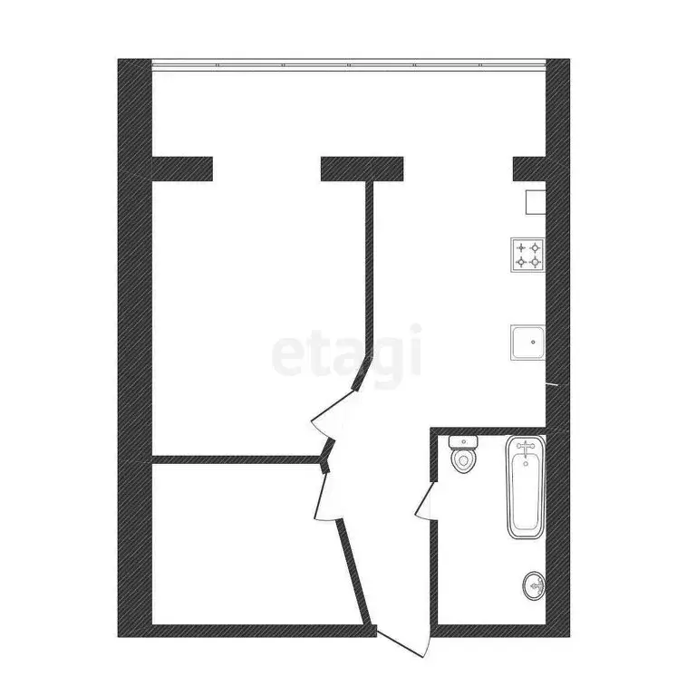 1-комнатная квартира: Белгород, улица Лермонтова, 19А (45 м) - Фото 0
