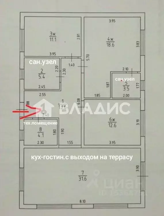 Дом в Калининградская область, Гурьевский муниципальный округ, пос. ... - Фото 2