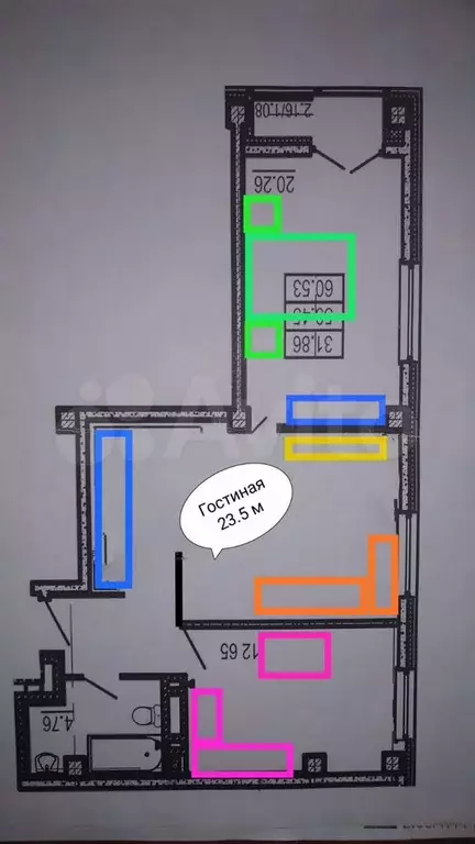 3-к. квартира, 61 м, 7/9 эт. - Фото 0