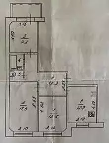 3-к. квартира, 71,9 м, 4/5 эт. - Фото 0