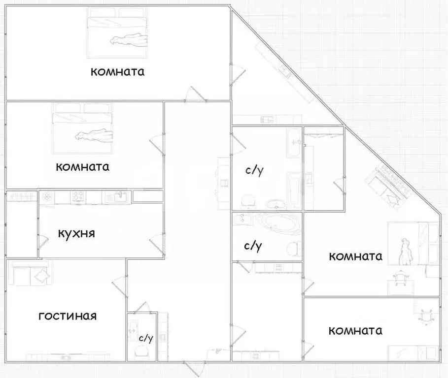 5-к кв. Тульская область, Тула ул. Льва Толстого, 132 (175.6 м) - Фото 0