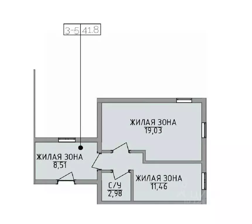 1-к кв. Крым, Алушта ул. Володарского, 9 (41.0 м) - Фото 1