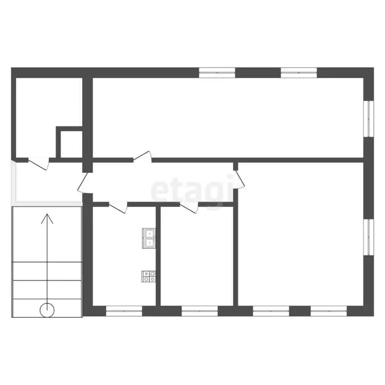 Дом в Нижегородская область, Выкса Одесская ул., 38 (46 м) - Фото 1