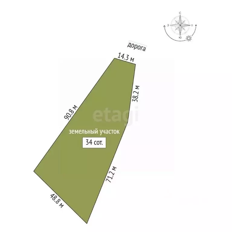 Участок в Вологодская область, Шекснинский муниципальный округ, д. ... - Фото 2