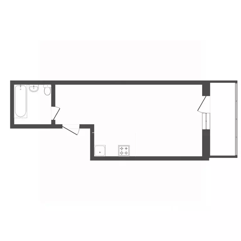 Студия Пермский край, Пермь Пушкарская ул., 136А (43.1 м) - Фото 1