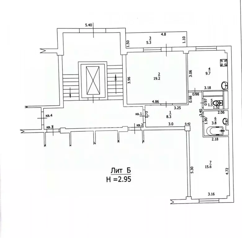 2-к кв. Краснодарский край, Туапсе ул. Красина, 2 (70.0 м) - Фото 2