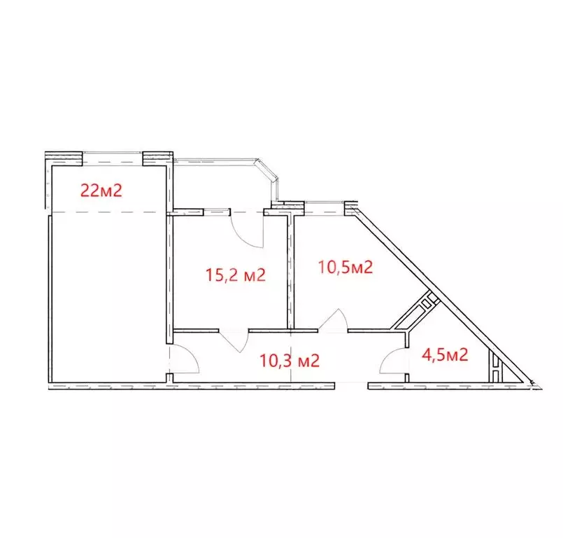 2-комнатная квартира: Махачкала, улица Пушкина, 62 (62.5 м) - Фото 1