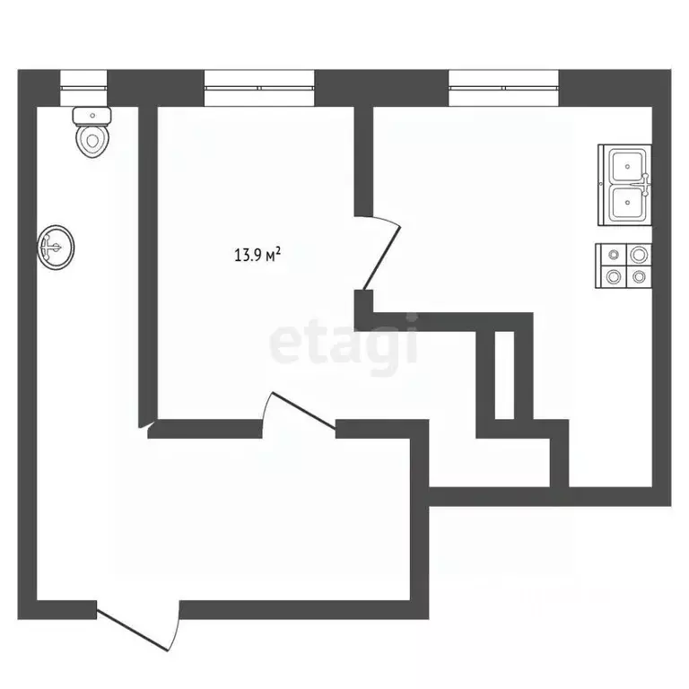 Комната Свердловская область, Первоуральск ул. Пушкина, 17 (10.0 м) - Фото 2