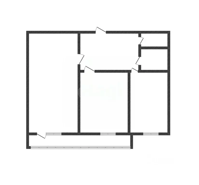 2-к кв. Курская область, Курск ул. Гагарина, 16 (45.9 м) - Фото 2