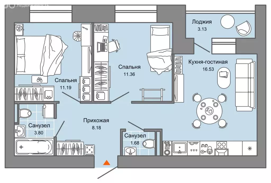 4-комнатная квартира: Киров, улица 4-й Пятилетки, 84 (95 м) - Фото 0