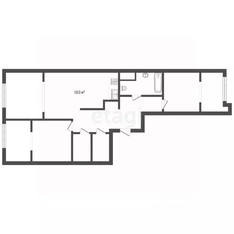 3-к кв. Московская область, Красногорск ул. Авангардная, 5 (89.0 м) - Фото 1