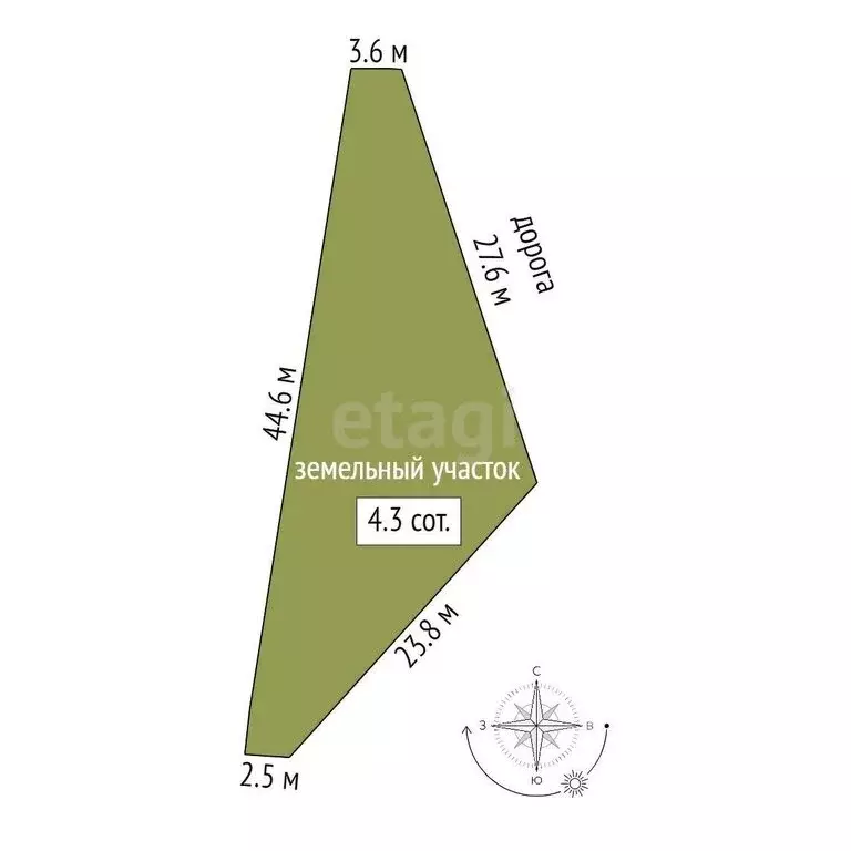 Участок в Приморский, территория ТСН Парус, Роговский переулок (4.3 м) - Фото 1