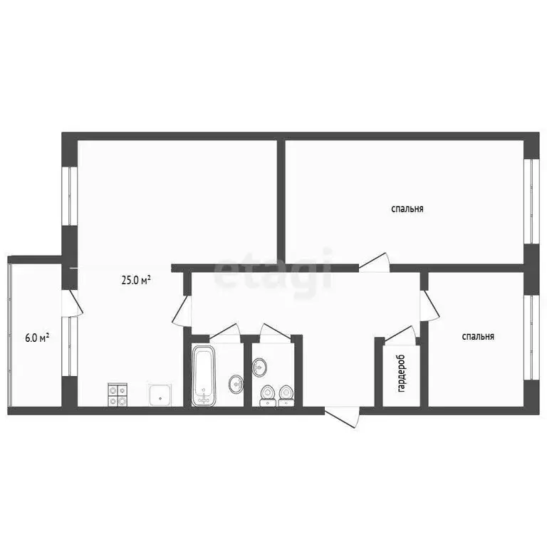 3-комнатная квартира: Тюмень, улица Ленина, 12 (96.1 м) - Фото 0