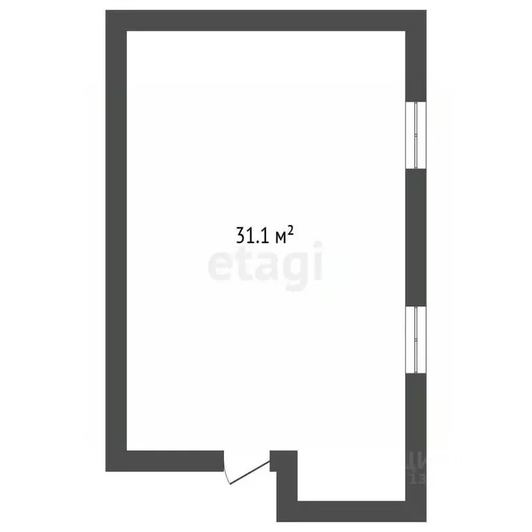 Офис в Тюменская область, Тюмень ул. Максима Горького, 44 (31 м) - Фото 2