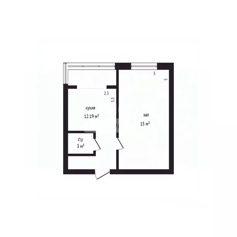 1-к кв. Дагестан, Дербент ул. Оскара, 8 (34.0 м) - Фото 2