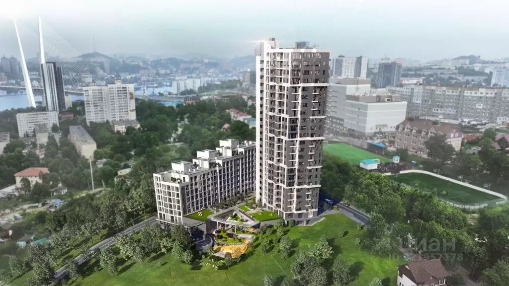 3-к кв. Приморский край, Владивосток Архитектор жилой комплекс (73.23 ... - Фото 2