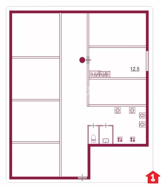 Комната Омская область, Омск Городок Нефтяников мкр, просп. Культуры, ... - Фото 2
