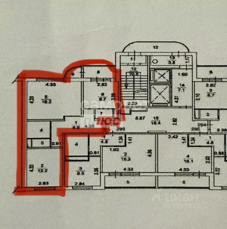 2-к кв. Московская область, Подольск Колхозная ул., 20 (54.2 м) - Фото 2