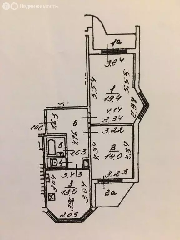 2-комнатная квартира: Москва, Ангарская улица, 8с1 (60 м) - Фото 1