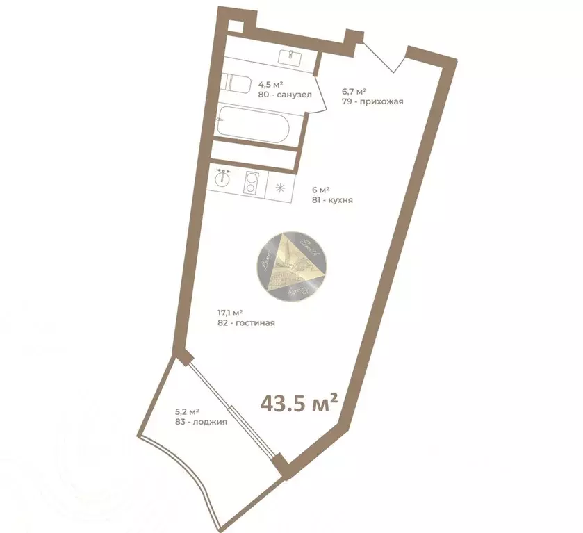 Студия Крым, Феодосия муниципальный округ, Коктебель пгт ул. ... - Фото 2