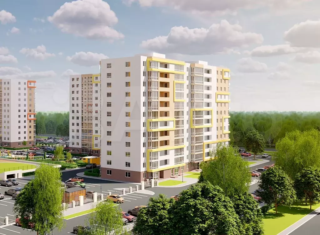 1-к. квартира, 40,7 м, 9/12 эт. - Фото 1