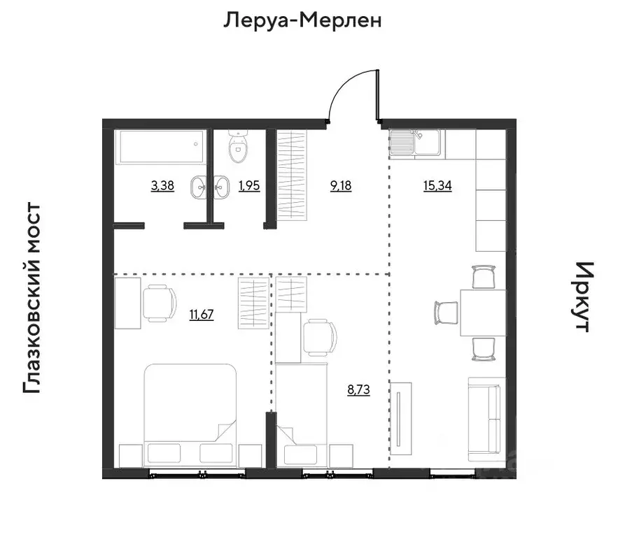 2-к кв. Иркутская область, Иркутск Затон кв-л, ул. Набережная Иркута, ... - Фото 0