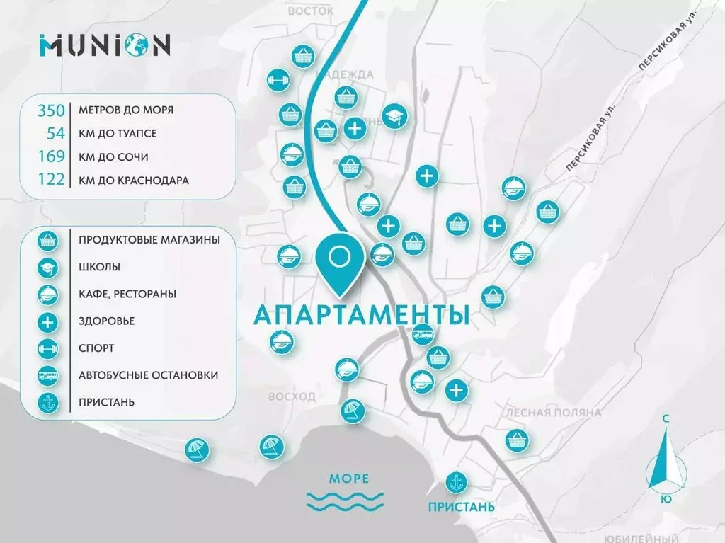 Студия Краснодарский край, Туапсинский муниципальный округ, Джубга пгт ... - Фото 2