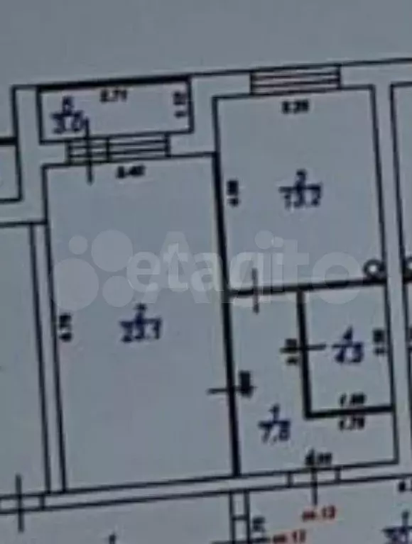 1-к. квартира, 56,7 м, 3/5 эт. - Фото 0