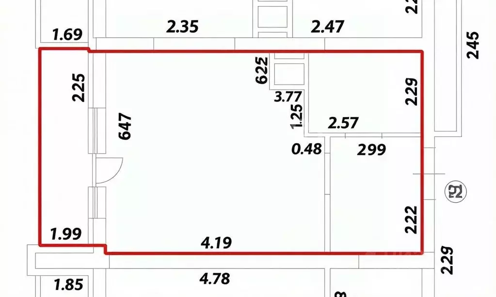 Студия Самарская область, Самара Революционная ул., 103А (29.0 м) - Фото 1