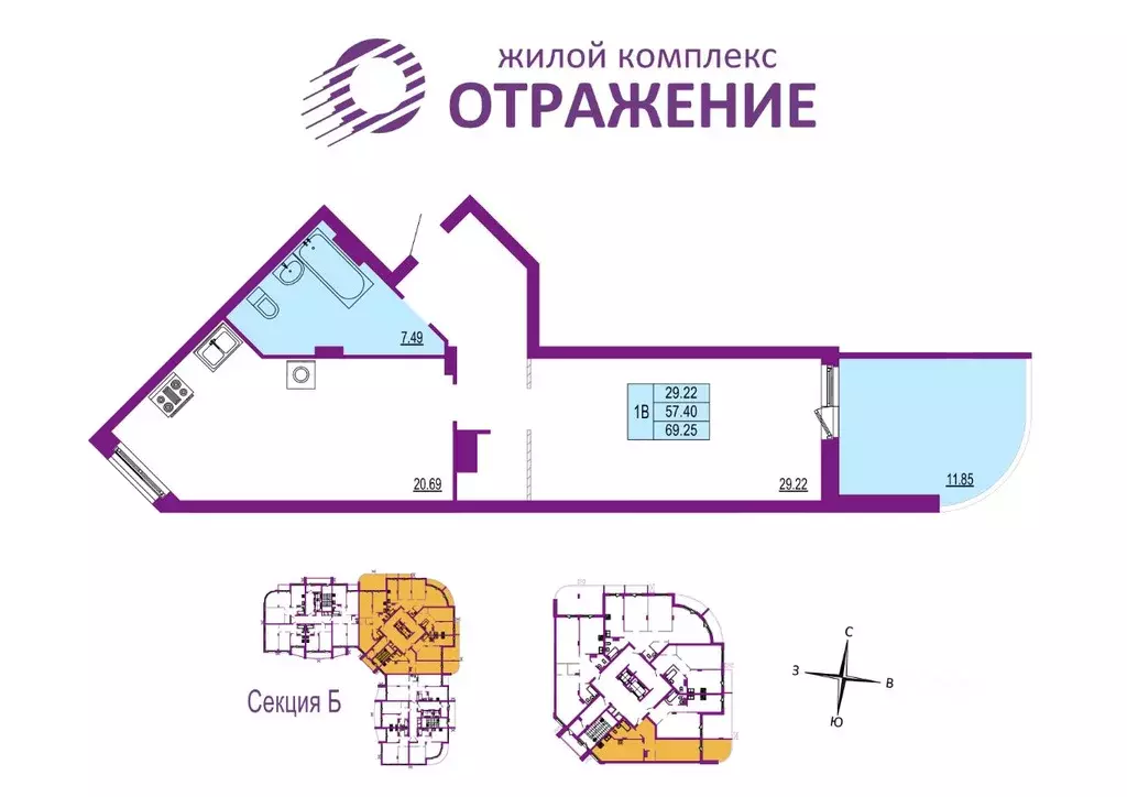 1-к кв. Владимирская область, Владимир ул. Мира, 5А (69.25 м) - Фото 0