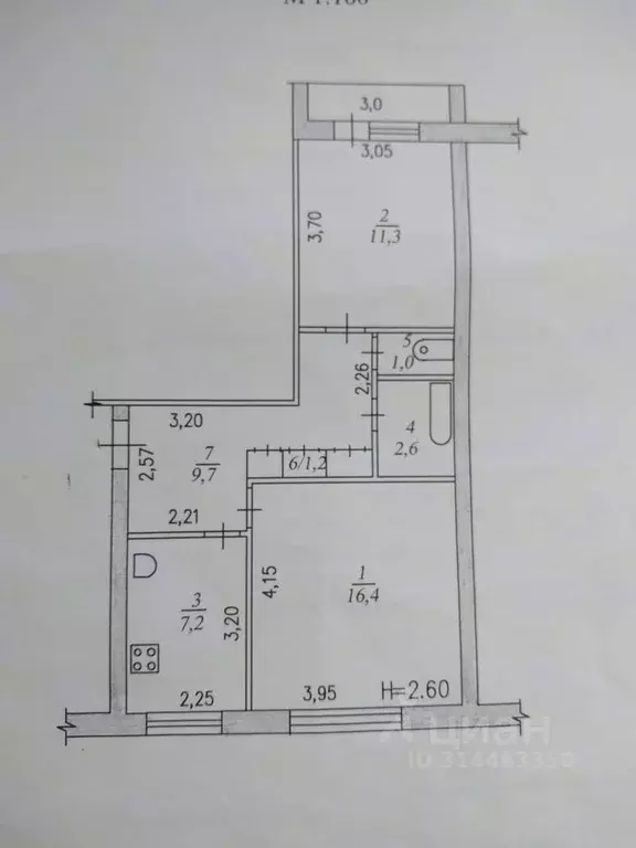 2-к кв. Хабаровский край, Комсомольск-на-Амуре Юбилейная ул., 8к3 ... - Фото 0