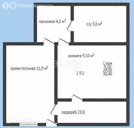 1-комнатная квартира: Краснодар, улица Западный Обход, 39/2 (33 м) - Фото 0