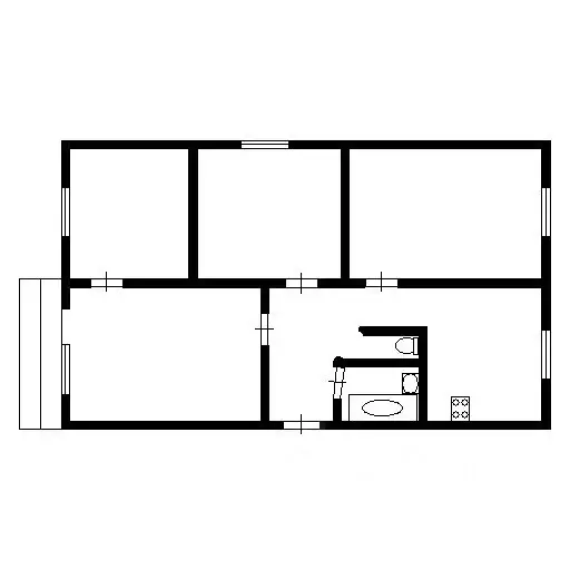 4-к кв. Татарстан, Казань ул. Блюхера, 4 (82.1 м) - Фото 1