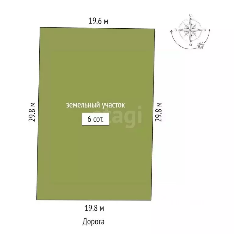 Участок в Ростовская область, Азовский район, Поселок Красный сад, ... - Фото 2