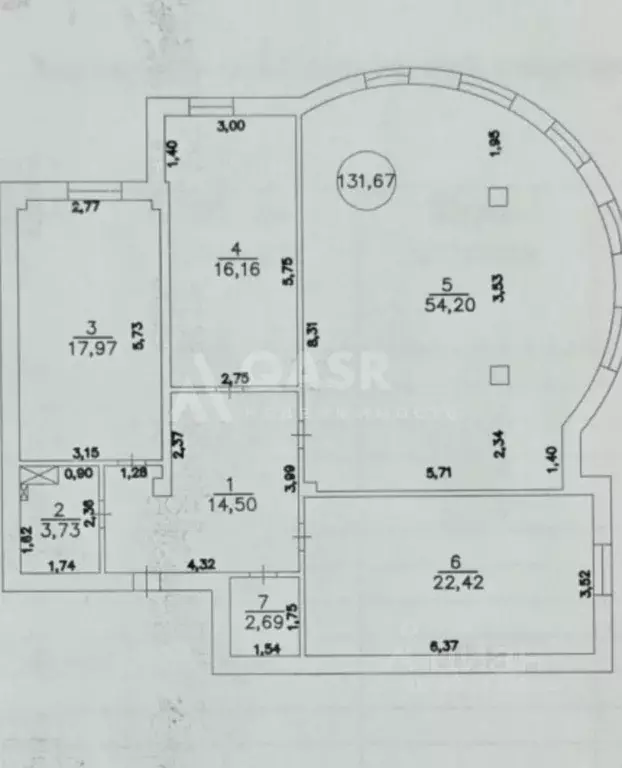 3-к кв. Дагестан, Махачкала ул. Ирчи Казака, 46/1 (133.6 м) - Фото 2