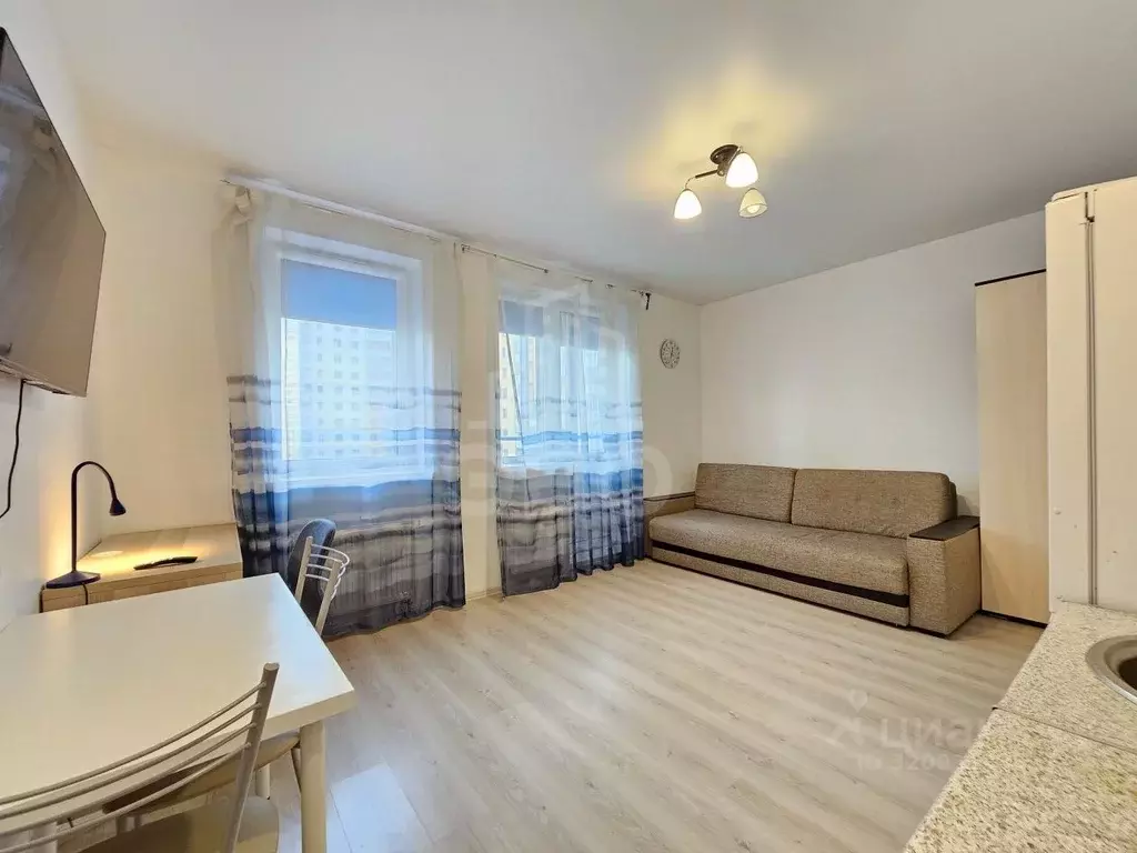 Студия Санкт-Петербург Парашютная ул., 44к1 (25.0 м) - Фото 1