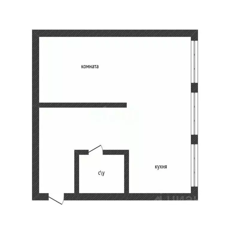 1-к кв. Приморский край, Владивосток ул. Крыгина, 53 (31.7 м) - Фото 1